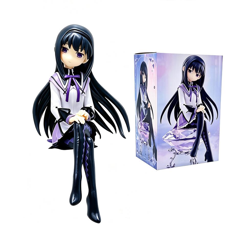 PMMM Figuur Kaname Madoka Akemi Homura Noodle Stopper Zittend Beeldje Anime Meisje PVC Model Speelgoed Collectie Bureau Ornament Cadeaus