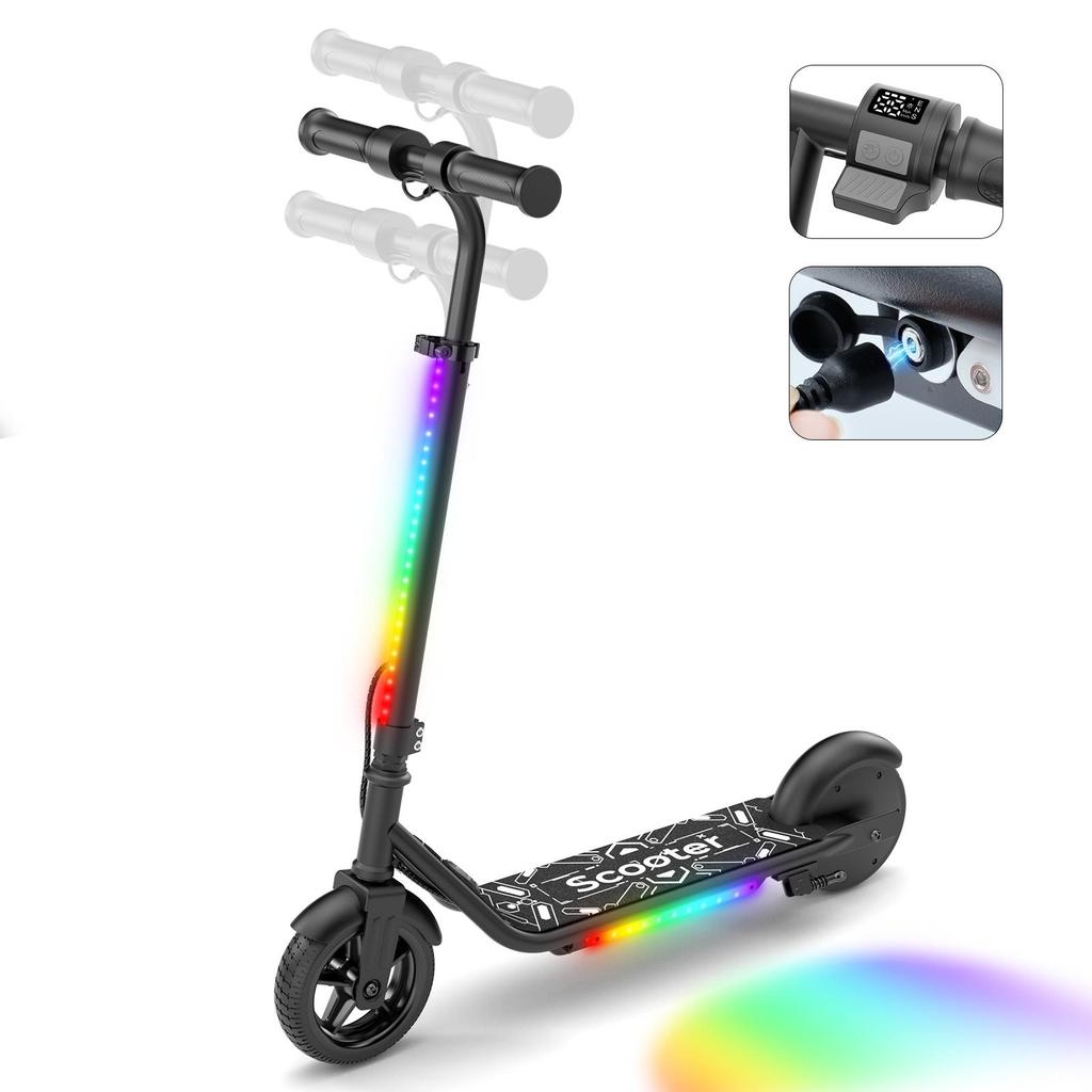 Monopattino Elettrico iScooter K2Pro Per Bambini Motore 150W, Ruote da 6 pollici, Batteria 18V 2.6Ah E-Scooter