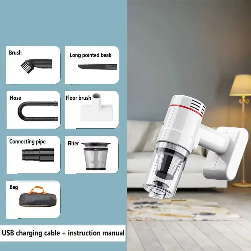 Car Wireless Handheld Vacuum Cleaner Car with Strong Suction Power Wireless High Power Portable Cleaning Robot Household Vacuum Cleaner