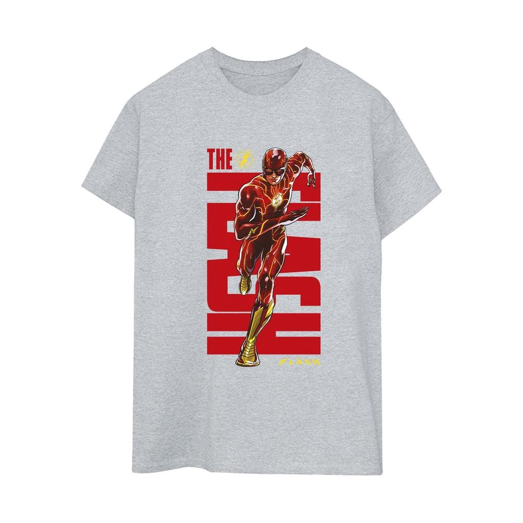 DC Comics Womens/Ladies The Flash Dash Cotton Boyfriend T-Shirt