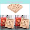 Wooden Building Blocks Set For Kids With Large Natural Grain For Early Education And Play