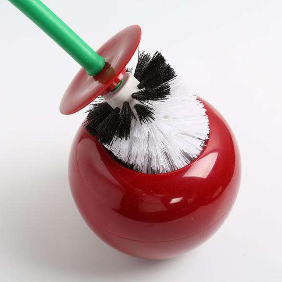 Lovely Cherry Shaped Toilet Brush Lavatory Cleaning Tool Bathroom Home Accessory