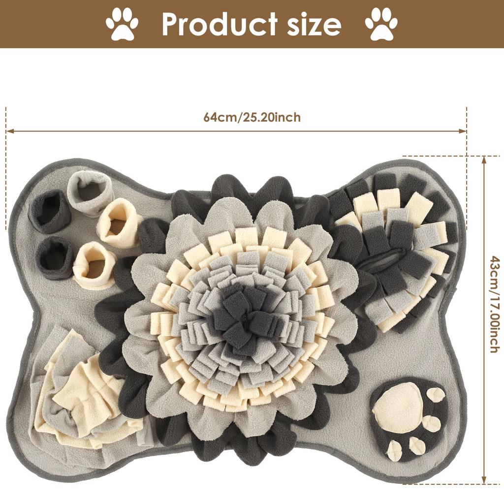 Dog Snuffle Mat Pet Toys Interactive Training Sniff Natural Feeding Mat Squeaker Dog Treat Relieve Pressure Snuffle Toys