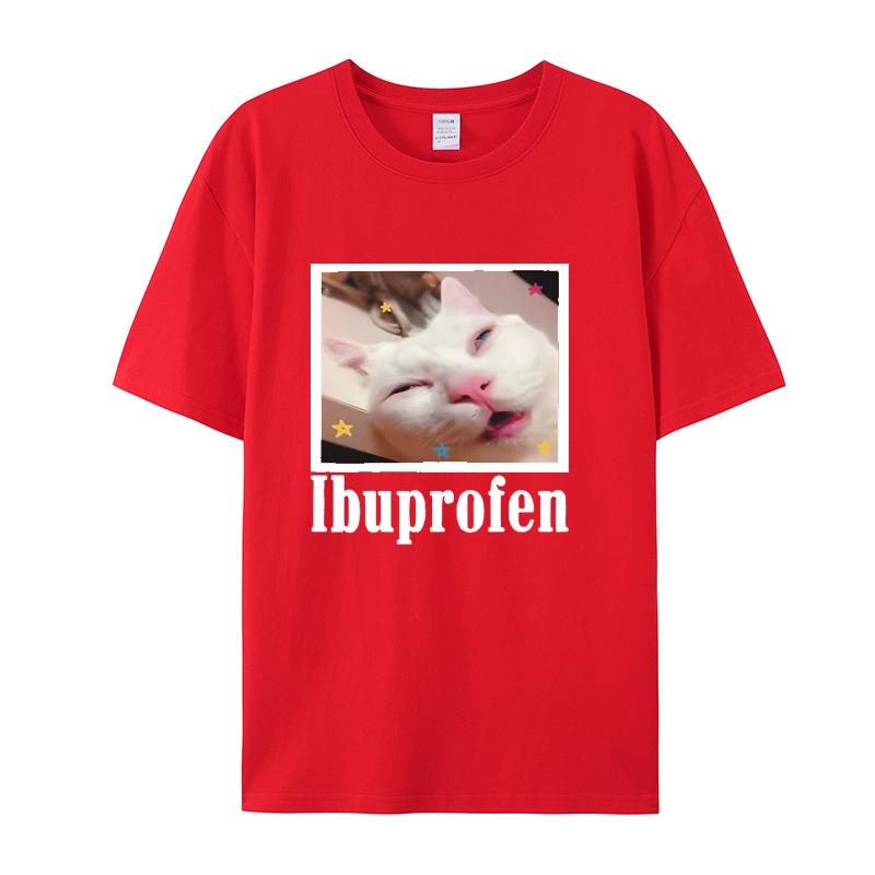OIIAA OIIAA Rotating Cat Terrier Short Sleeve T-Shirt Men's and Women's Fashion New 2025 Cute Cat Printed Short Sleeve Top