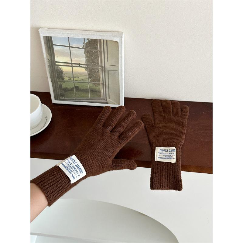 

New Korean Wool Knitted Touch Screen Gloves for Women s Cloth Thickened Outdoor Warmth for Women One size