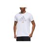 Adidas Casual Sports Training Round Neck Short Sleeve T-Shirt Men Tops White GK4655