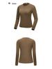 Women's Autumn/Winter Long Sleeve Slim-Fit Golf Top - Warm, Comfortable, Skin-Friendly, Round Neck Base Layer