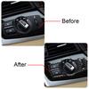Interior Headlight Switch Buttons Cover Stickers for BMW F10 F07 F01