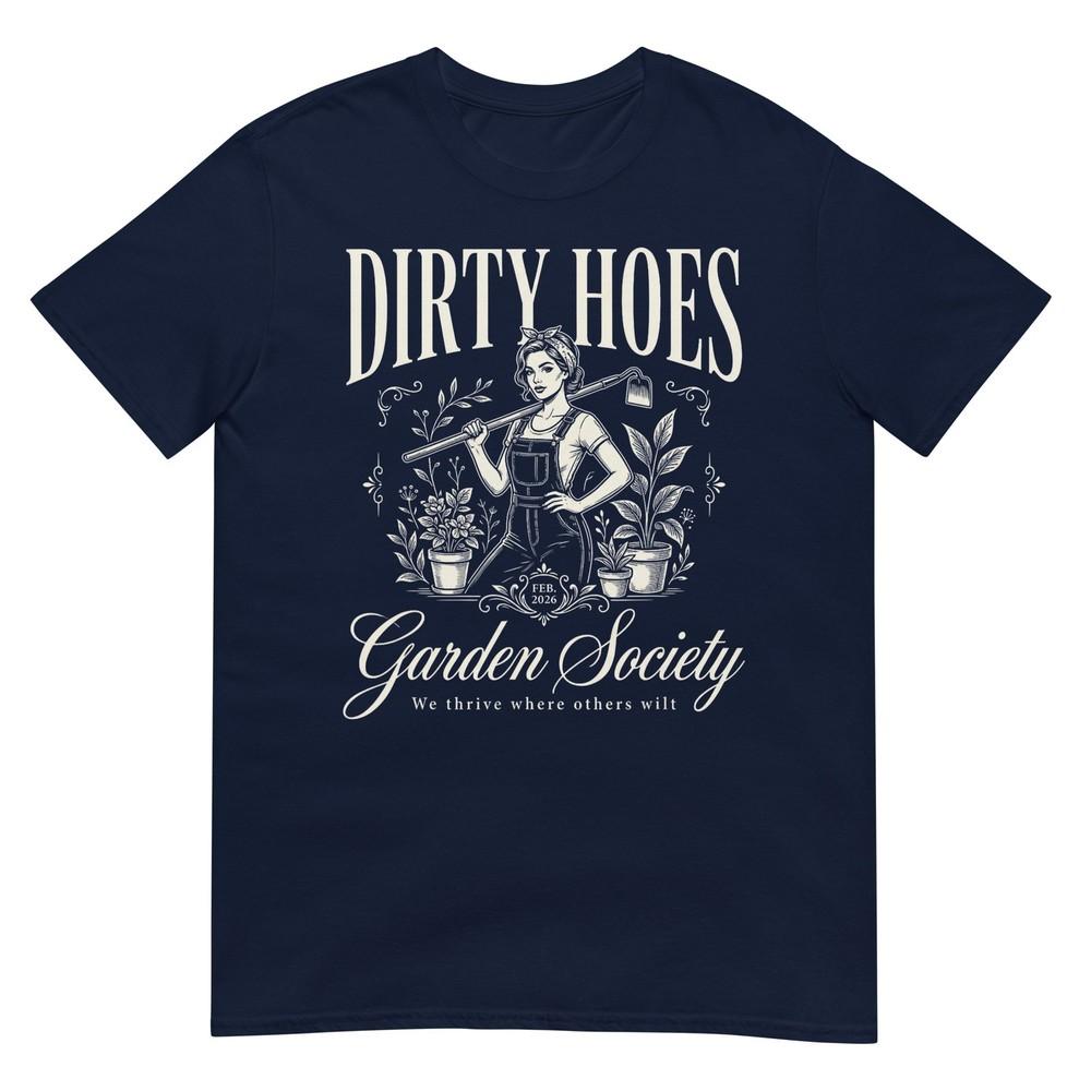 Dirty Hoes Garden Society Tshirt Gardener Farmer Boho Flower Tshirt S