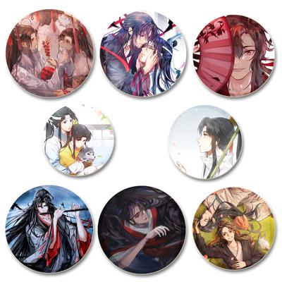 32/44/58mm Anime Mo Dao Zu Shi Nõelad Multikakujuke Wei Wuxian/lan Wangji Märk Käsitöö Sõlg Wei Ying/lan Zhan Rinnamikrofon Kingituse Aksessuaar