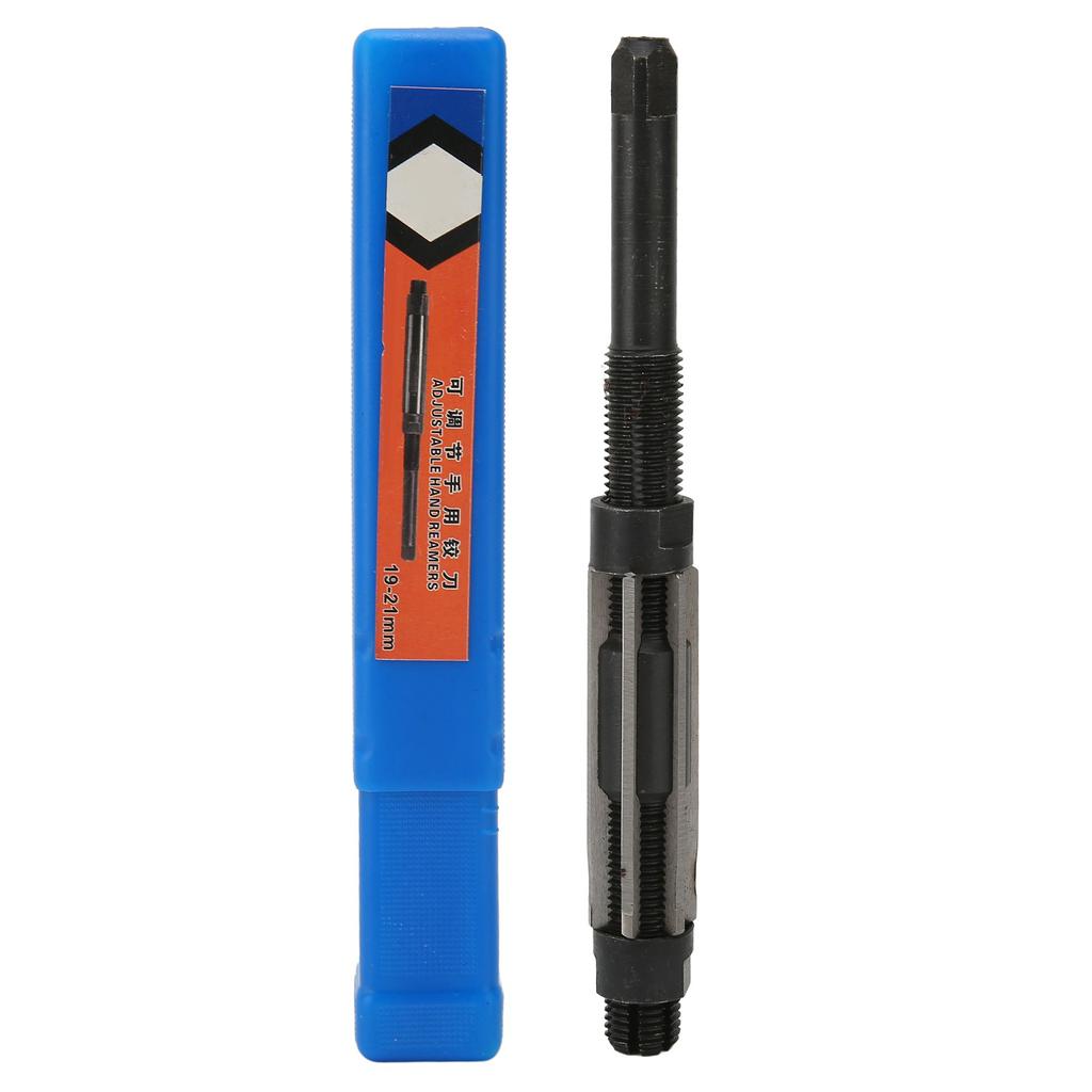 Adjustable Reamer Hand Chucking Tool 6 Flute 64mm Length 9SiCr 19?21mm Adjustment Range