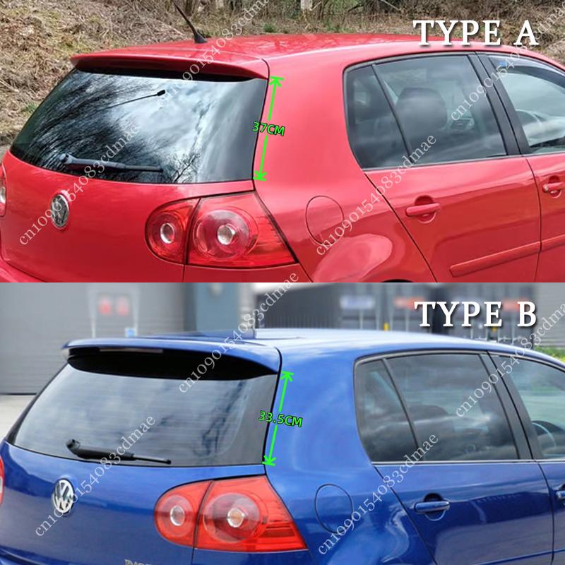 For Volkswagen Golf 5 MK5 GTI R32 Hatchback 2004-2009 2PCS ABS Rear Trunk Window Side Wing Spoiler Canard Splitter Lip Trim
