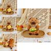 Plush Groundhog Keychain Toy With Pp Cotton Filling For Kids Rewards And Bag Decor
