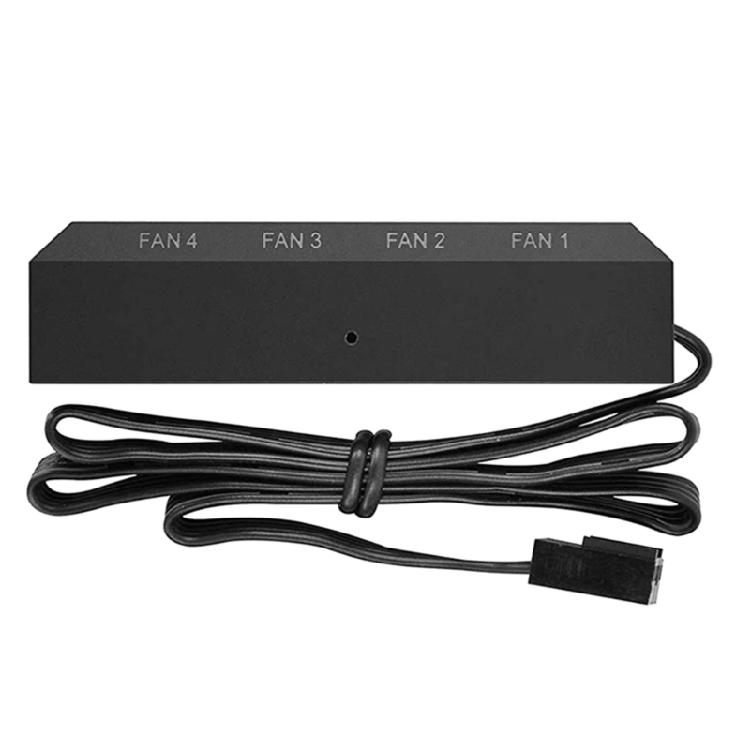 

1 to 4 PWM Fans Speed Controller for Computer Chassis 4 Pin 3Pin Cooling Adapter 1