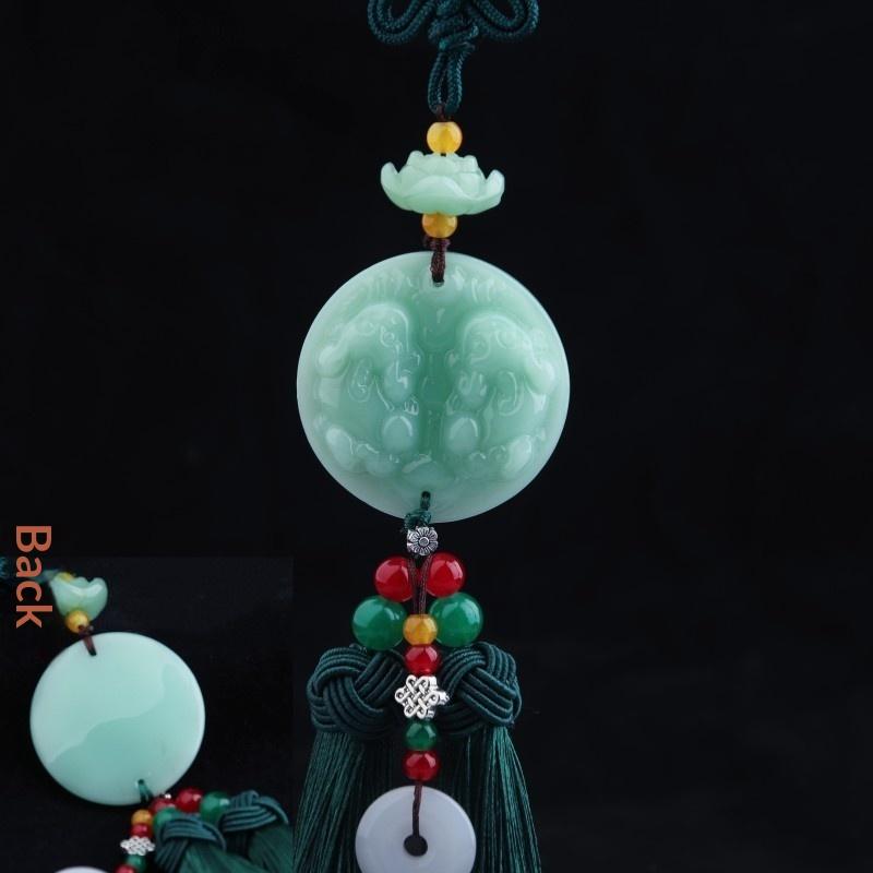1Pc Chinese Luck Car Accessory Rearview Mirror Pendant Suitable For For Asian Culture Decor & Driving Amulet