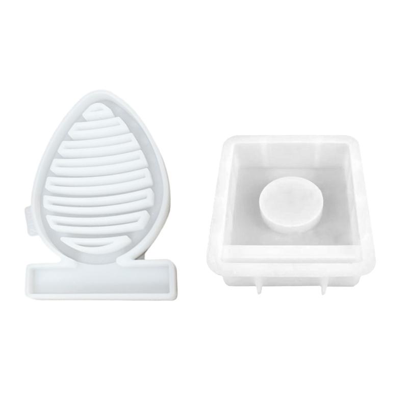 Eggs Shaped Candle Holder Molds with Base for Festival Decorations Candle Holder Tealight Holder Table Ornament