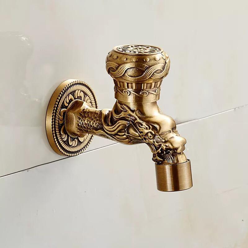 Brass Dual-Outlet Washing Machine & Mop Sink Faucet