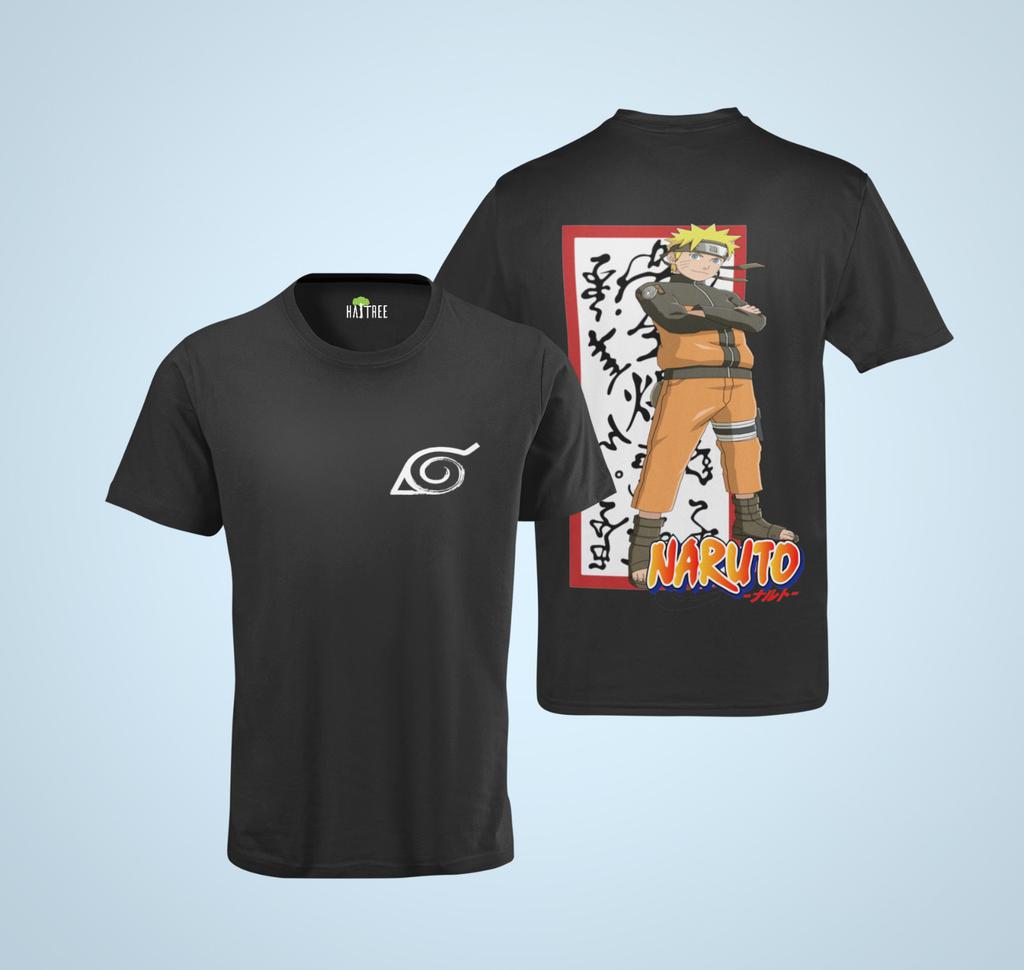 Mens Organic Cotton Shippuden Shirt Anime Manga Merch Sasuke Ninja T-Shirt Mens Womens Tees Top