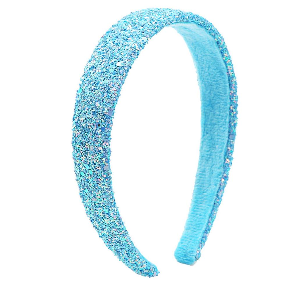 Široké flitrované čelenky Barevné Evropa a Amerika Čelenka Dámský obruč do vlasů Flitrovaný obruč do vlasů Vlasové doplňky