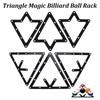Billiards Magic Ball Rack 8 Ball Triangle and 9 Balls Round Magic Rack Holder Sheet Billiards Table Pool Positioning Accessories