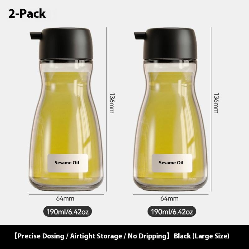Gianxi Japanese Style Glass Oil Pot Desktop Seasoning Bottle Kitchen Household Glass Soy Sauce Seasoning Can Oil Pot