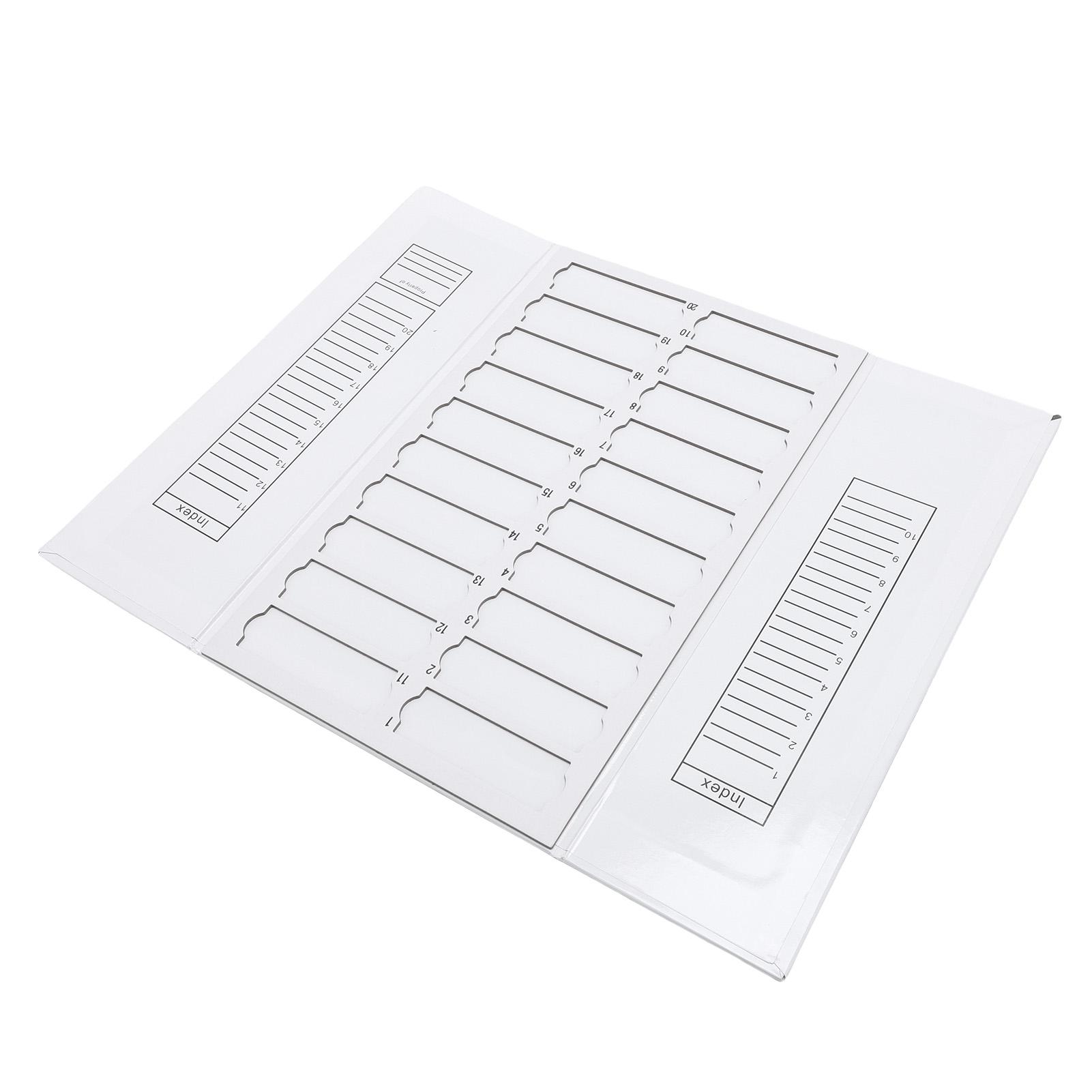

Microscope Slide Tray 20 Places Cardboard Foldable Slide Storage Organizer 8x2.5cm Slot Size