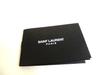 Authentic Saint Laurent YSL Cassandra Shadow Black Leather Bifole Bill Wallet #b253  Open Box
