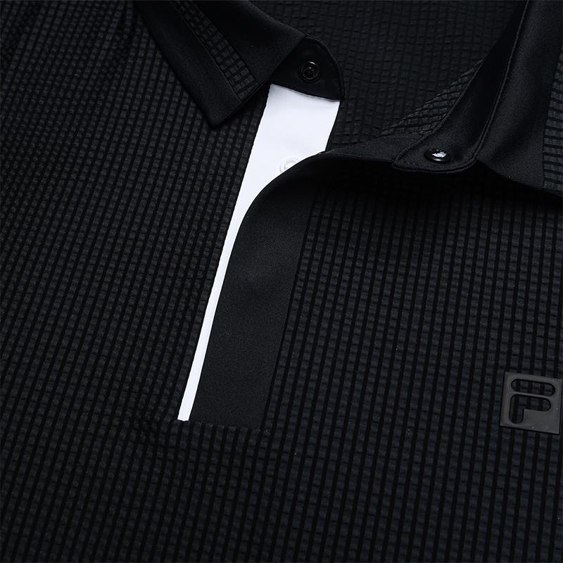 Fila Classic Comfortable Simple Short Sleeve Polo Shirt Men Tops A61M635199ABK