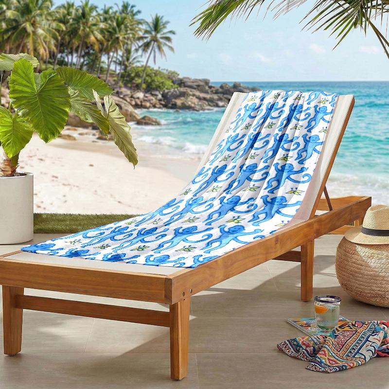 Monkey Fashion Beach Towel: Ideal for Summer Adventures Soft, absorbent and quick drying suitable for swimming and bathing
