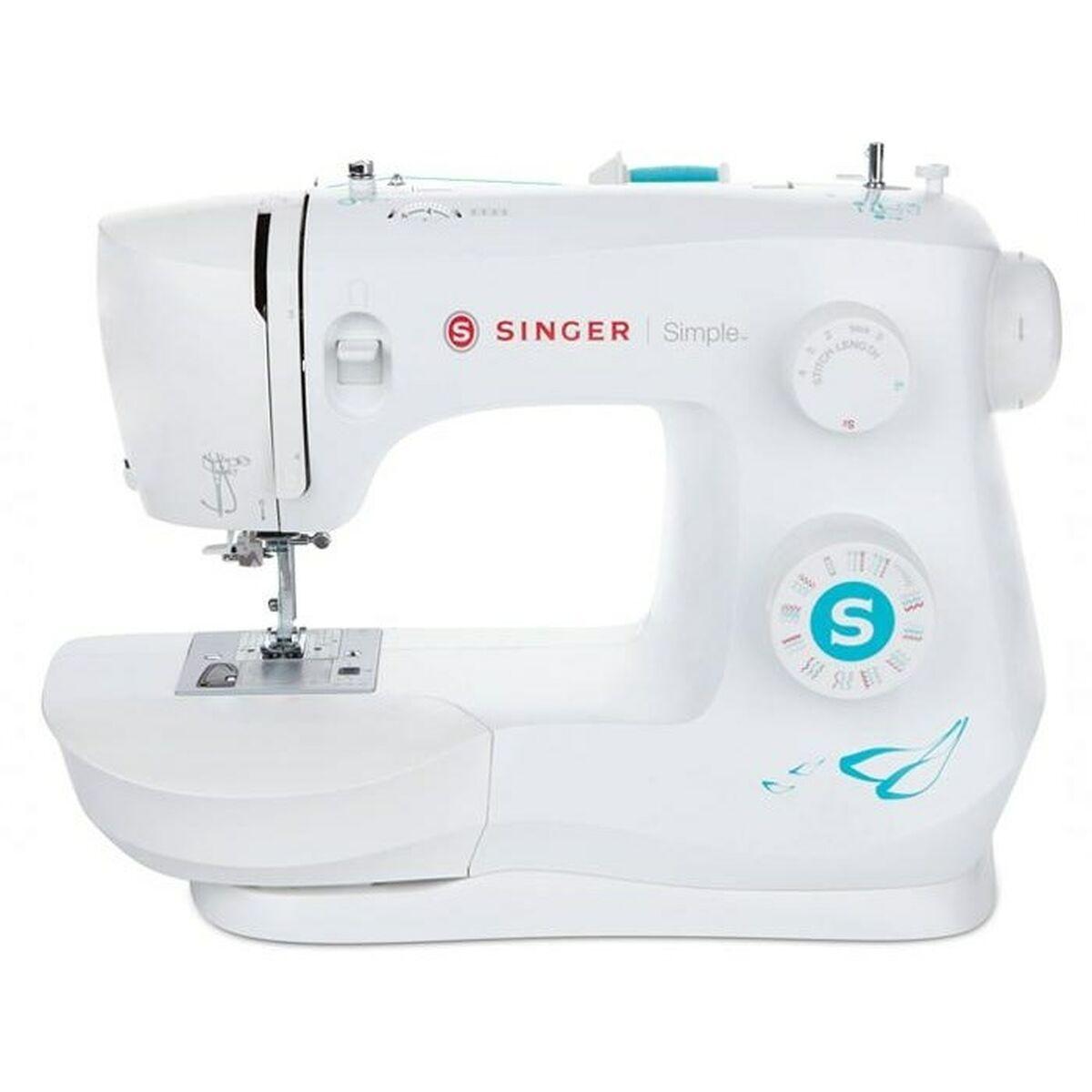 Singer Weiss Nähmaschine Simple 3337 Weiß Freiharm Ojenautomatik 29 Stiche Elektrisch - Bild 5