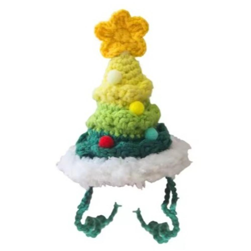 

Милые шапки для собак, шерстяные вязаные головные уборы для кошек, забавная рождественская шапка для домашних животных, зима