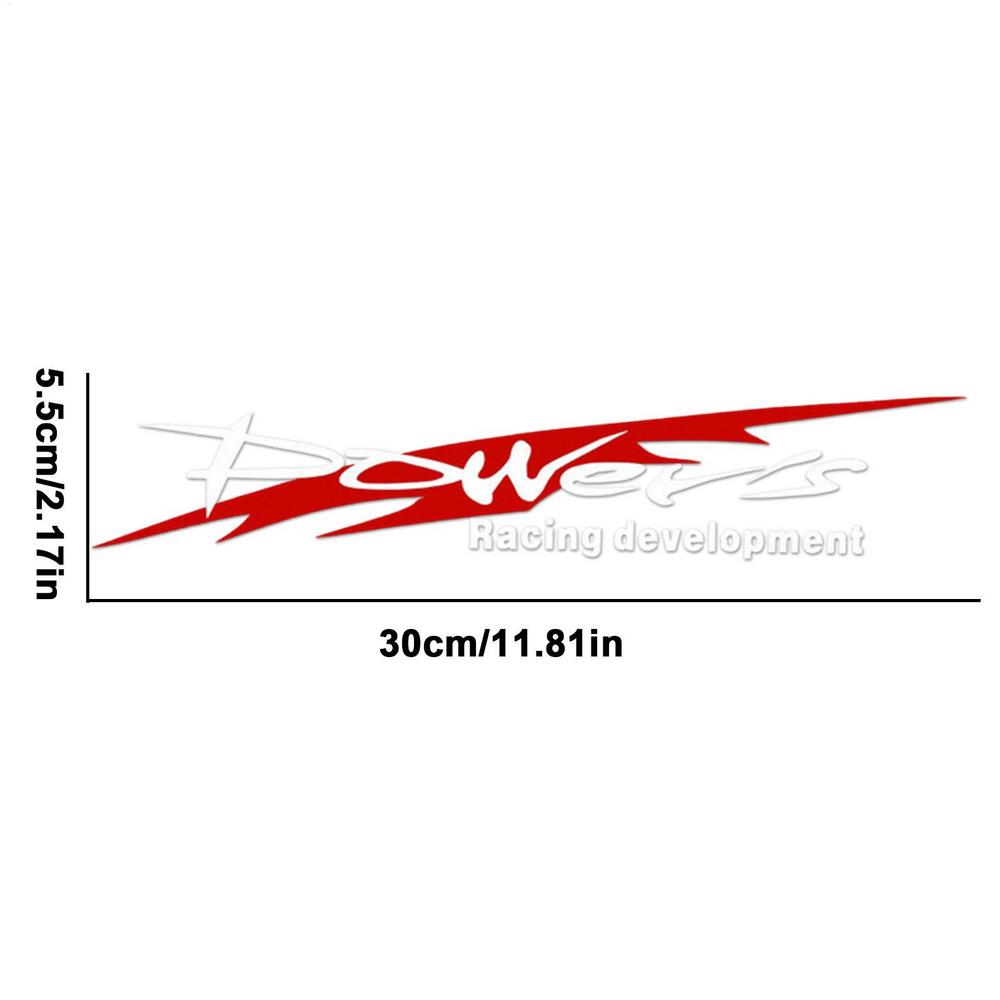 Racing Development Car Sticker Stylish Power's Racing Development Sports Sticker Car Reflective Waterproof Decal