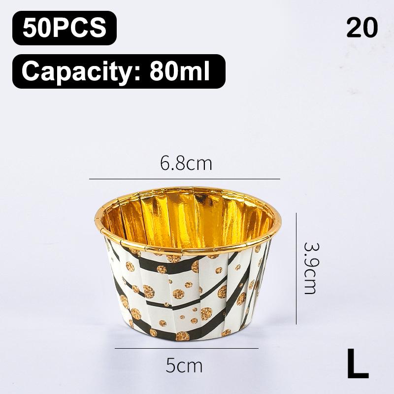 50Pcs Muffin Cupcake Paper Cup Oilproof Cupcake Liner Baking Cup Tray Case Caissettes Cupcake Wrapper Paper Wedding Party