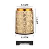 Verdickter Gold-Spitzen Leder Würfelbecher für Bar & Kneipe