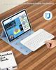 iPad Air 11 10th Gen Leather Keyboard Case with Magnetic Detachable Cover & Pen Slot