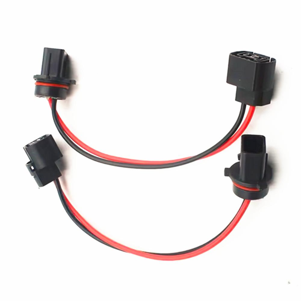 2pcs Car 5202/H16/2504/PSX24W Female Socket Connector Adapter To P13W Male Socket Adapters Holders Harness Connector
