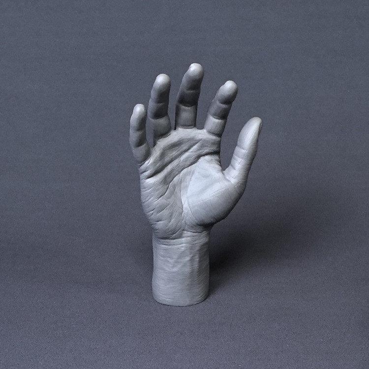 Industrial Labor Protection Racing Gloves Display - Male Hand Model in PVC