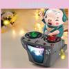 Childrens Educational Toy Electric Dj Pig With Moving Crawl For Toddlers Gift