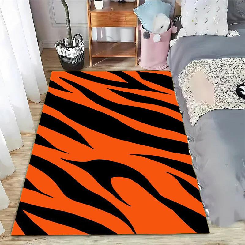 Leopard Print Printed Texture Fur Carpet For Living Room Panther Wild Tiger Lion Area Large Rug Non Slip Bathmat Home Decor Mat