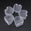 5 Pieces Bird Feeding Cups Plastic Bowls Cage Hanging Dish for Finch Canary