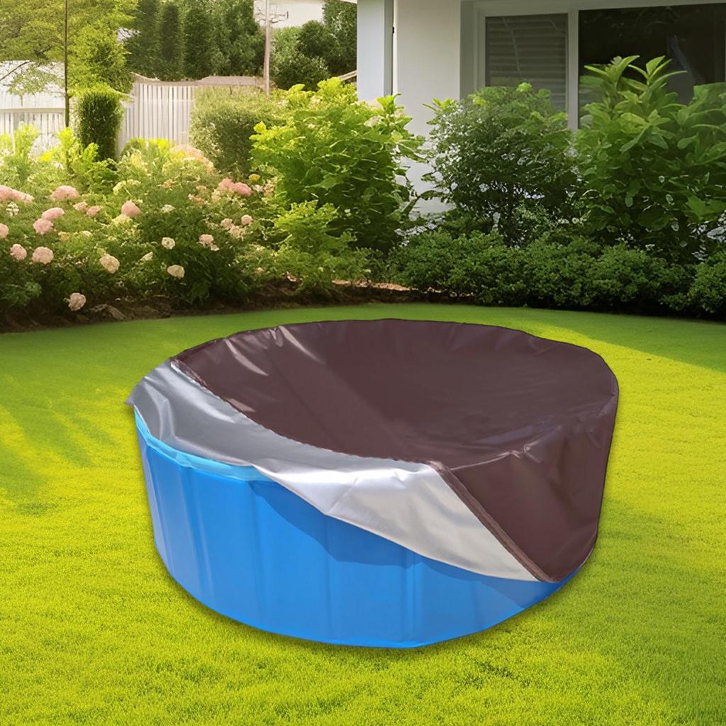 Round Pool Canopy Cover for Above Ground And Sandbox Protection From Dust Rain