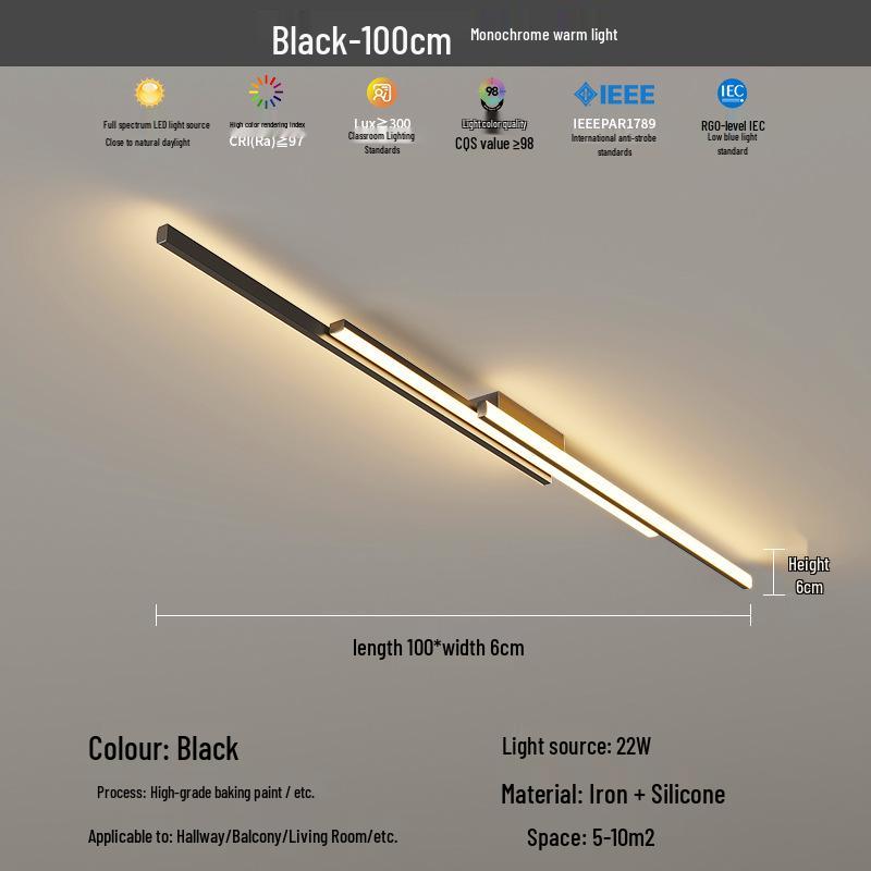 2025 Modern Minimalist Hallway & Corridor Light - Simple Design for Entrance, Balcony & Wardrobe Spaces