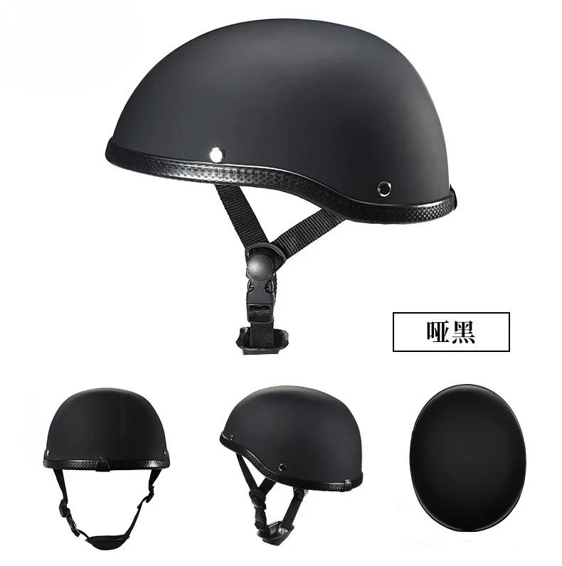 Retro Motorcycle Helmet ABS Shell Unisex Half Face Helmet Motorcycle Mountain Bike Riding Helmet Fashion Motorcycle Equipment