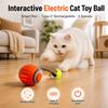 Intelligentes Katzenspielzeug Ball Automatisch Interaktiv Haustiere Elektrisch Rollender Teaser USB Wiederaufladbar Kätzchen Beweglicher Hüpfender Ball Geburtstagsgeschenk