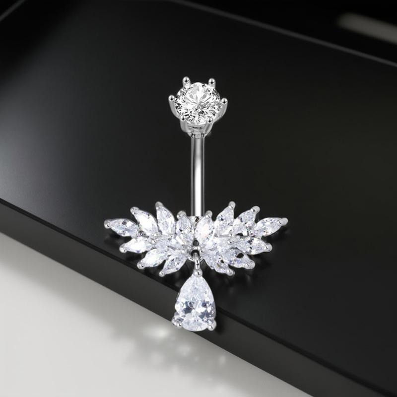 Simple  Angel Wings Butterfly Navel Ring For Women Girls Exquisite Belly Button Rings Sexy Belly Piercing Jewelry Gifts