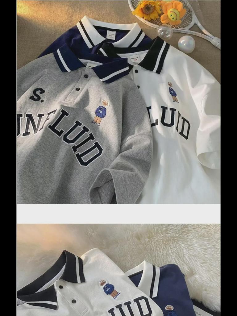 Męska koszulka polo slim fit w stylu koreańskim: Modny letni top z krótkim rękawem 2023