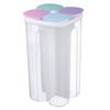 Large Capacity Airtight Kitchen Grain Storage Box - Transparent Divided Keeper