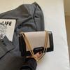 New fashion chain single shoulder messenger bag niche temperament underarm bag personality contrasting color commuter small square bag women