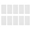 10PCS Tattooing Microblading Practice Skin Double Sides Blank 2mm Thickness Silicone Tattoo Practice Skin for Eyebrow