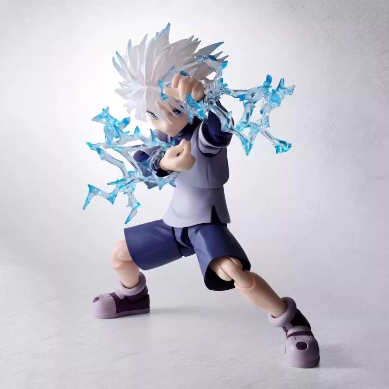 Anime-Figur „SHF Hunter Hunter Gon Freecss Killua Zoldyck KO Version“ – Bewegliche Actionfigur, Anime-Modell, Desktop-Dekoration